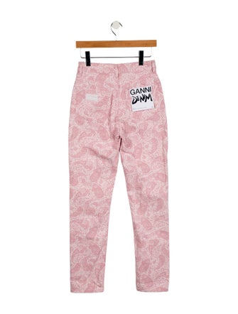 Ganni High-Rise Straight Leg Jeans