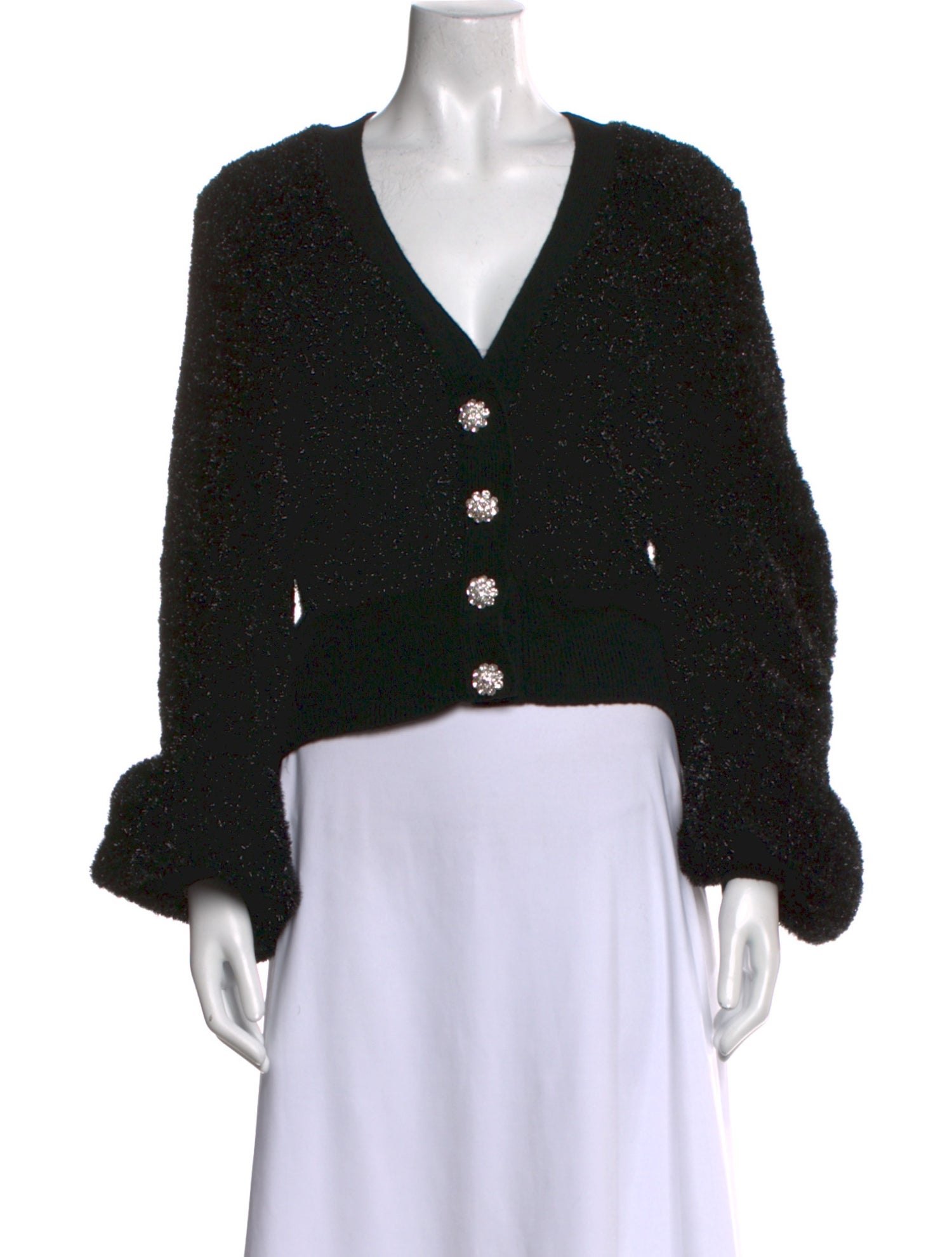 Ganni Metallic Cardigan