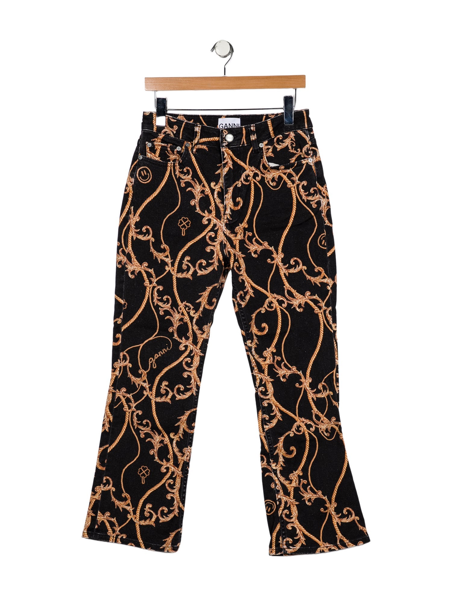 Ganni High-Rise Wide Leg Jeans