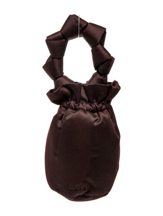 Ganni Satin Bucket Bag