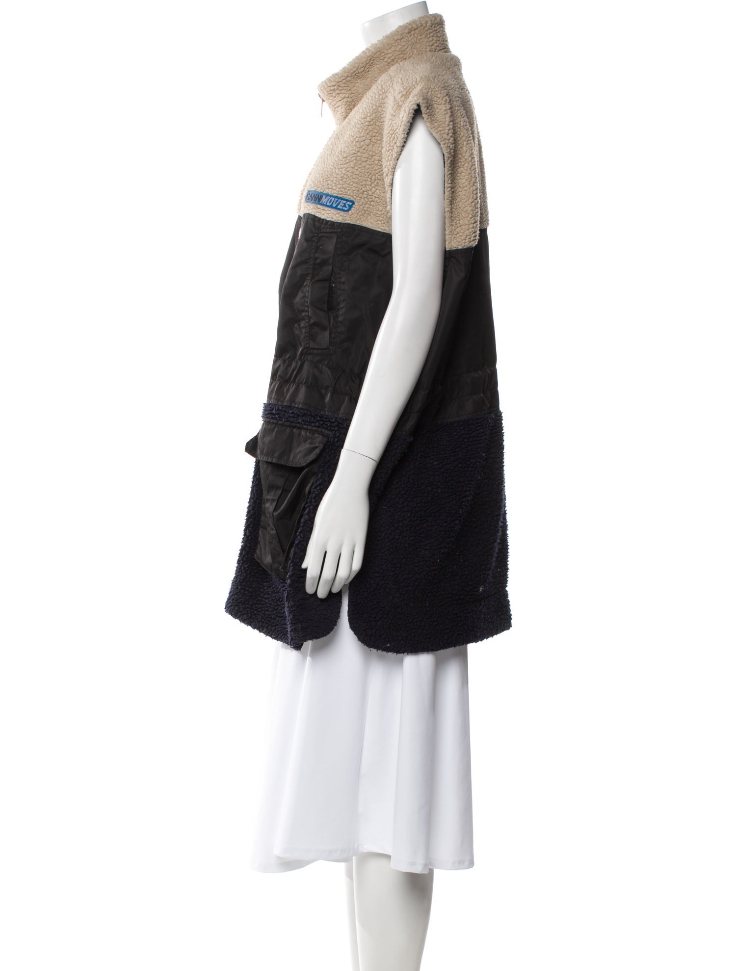 Ganni Colorblock Pattern Vest
