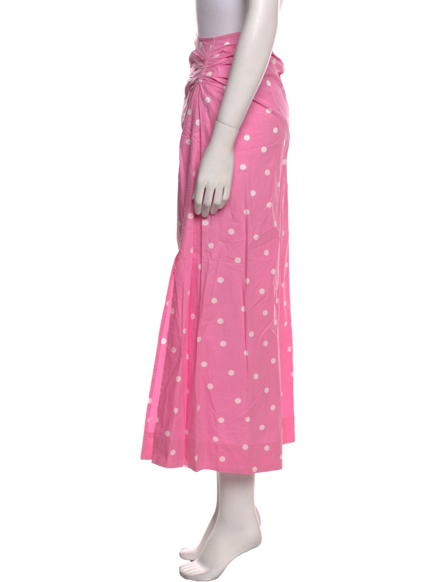 Ganni Polka Dot Print Midi Length Skirt