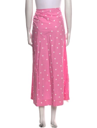 Ganni Polka Dot Print Midi Length Skirt