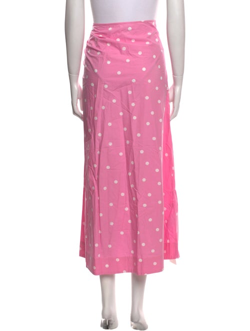 Ganni Polka Dot Print Midi Length Skirt