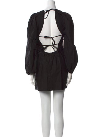 Ganni Crew Neck Mini Dress