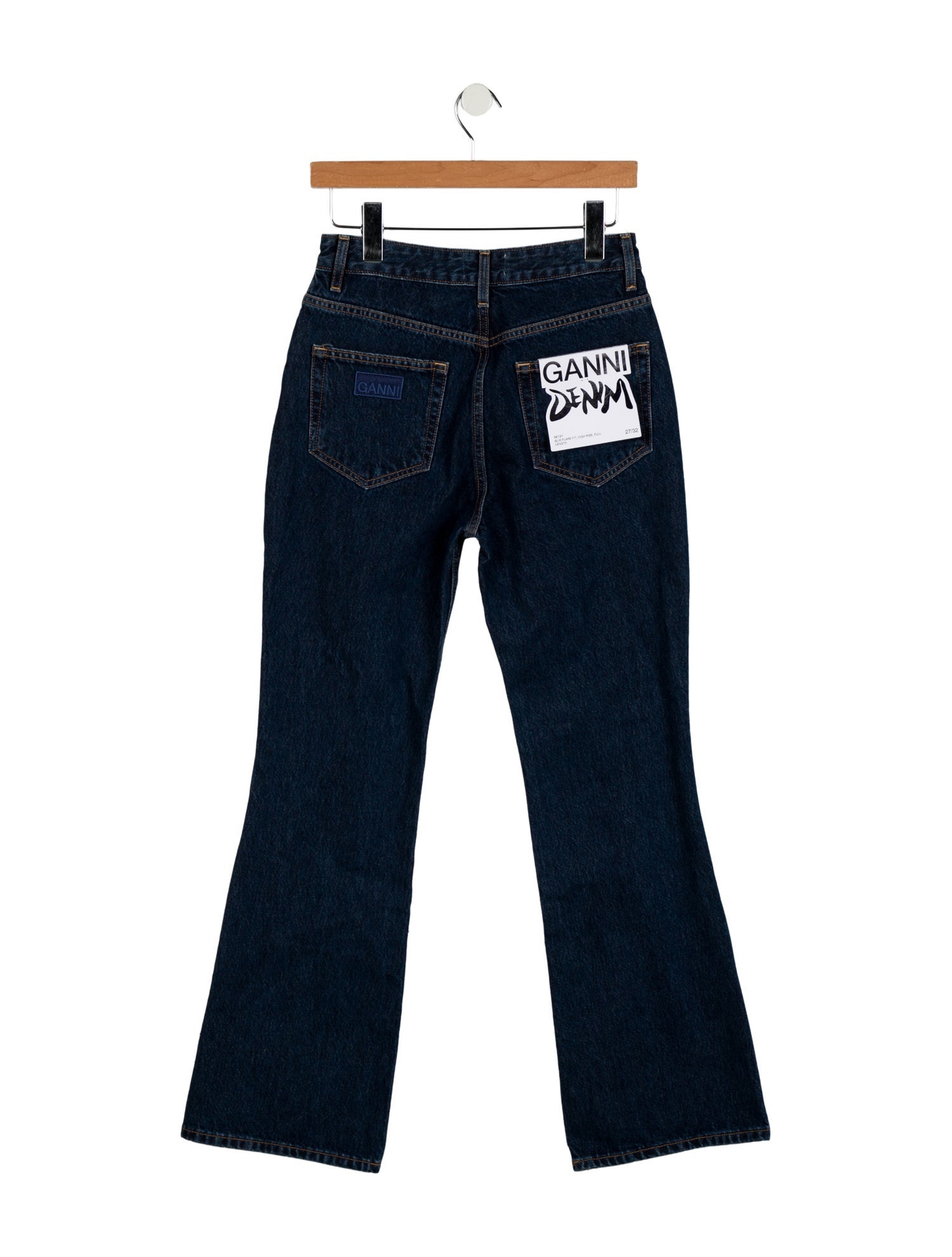 Ganni High-Rise Wide Leg Jeans w/ Tags