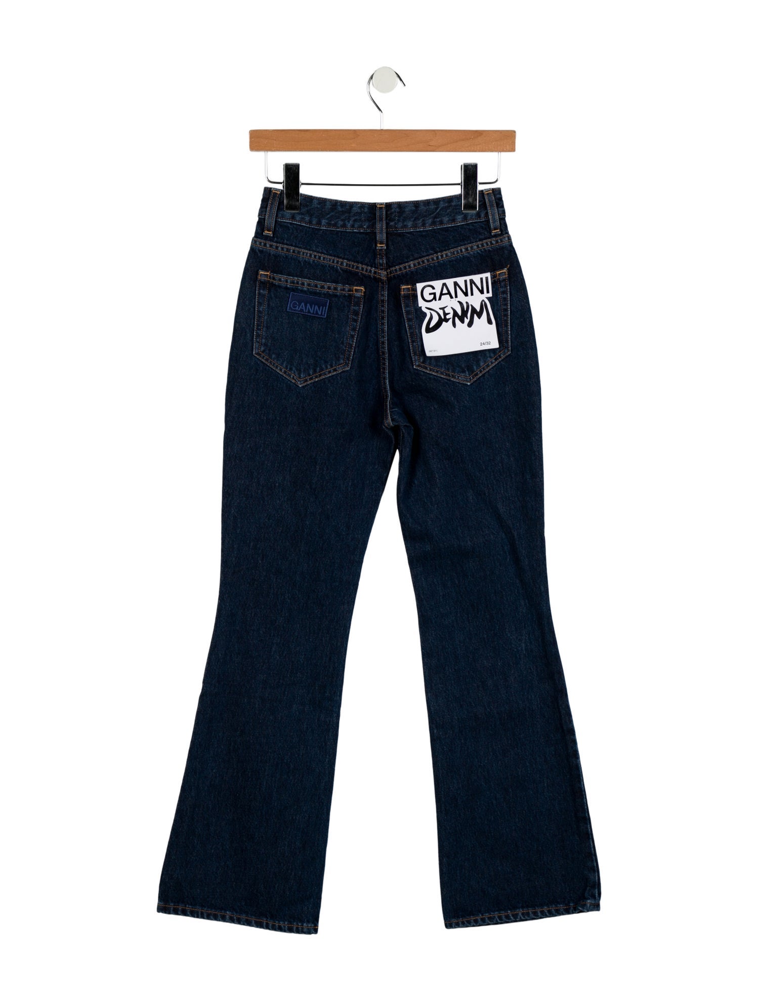 Ganni High-Rise Wide Leg Jeans w/ Tags