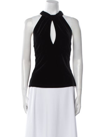 Ganni V-Neck Sleeveless Top