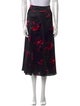Ganni Silk Midi Length Skirt