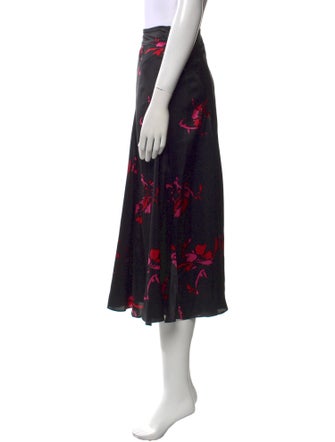Ganni Silk Midi Length Skirt