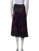 Ganni Silk Midi Length Skirt