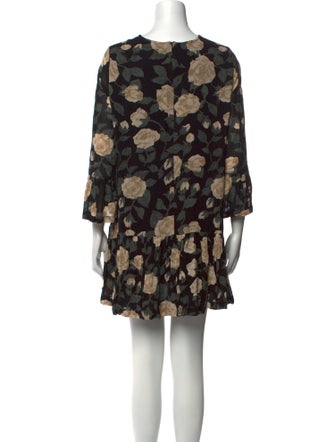 Ganni Floral Print Mini Dress
