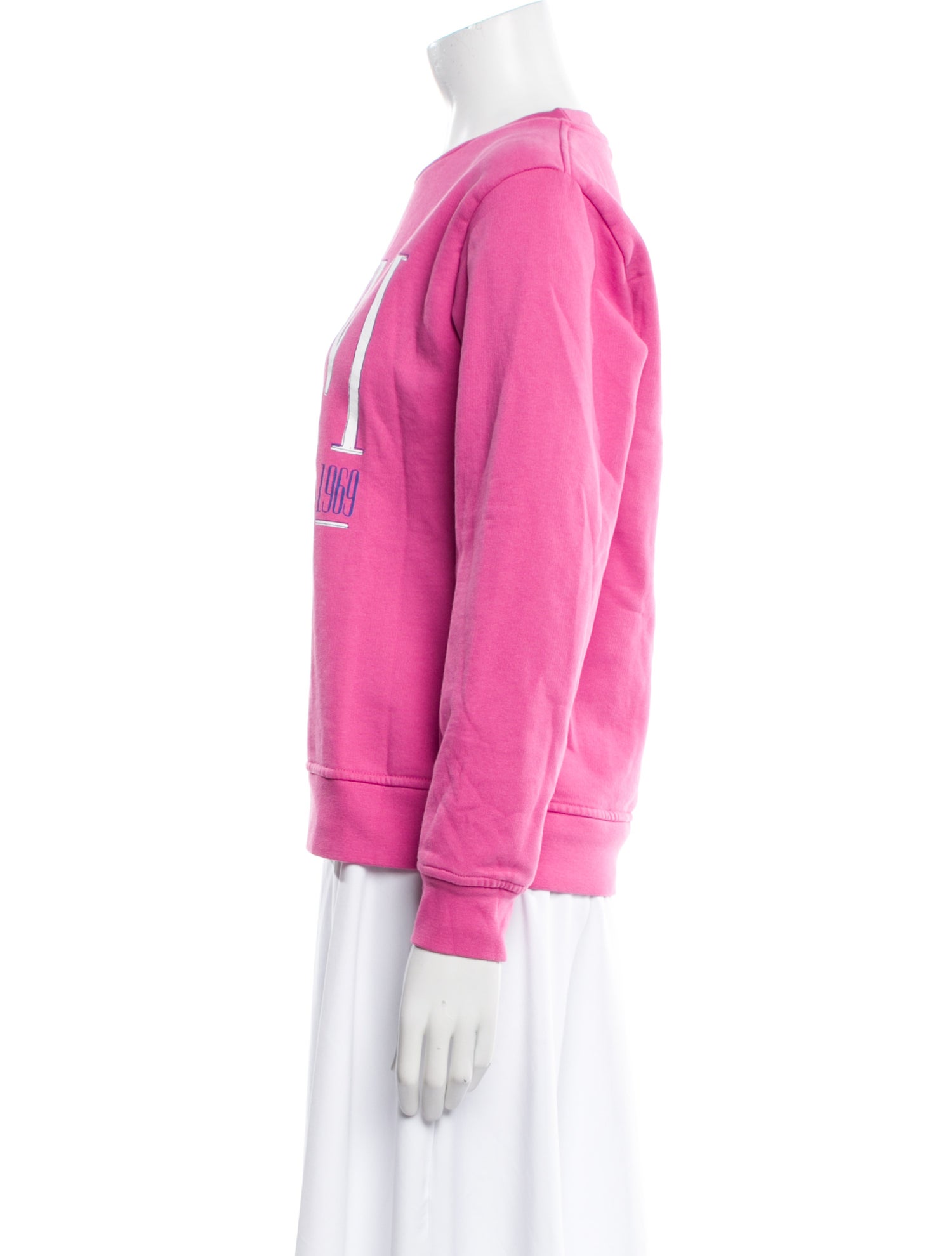 Ganni Graphic Print Crew Neck Sweatshirt