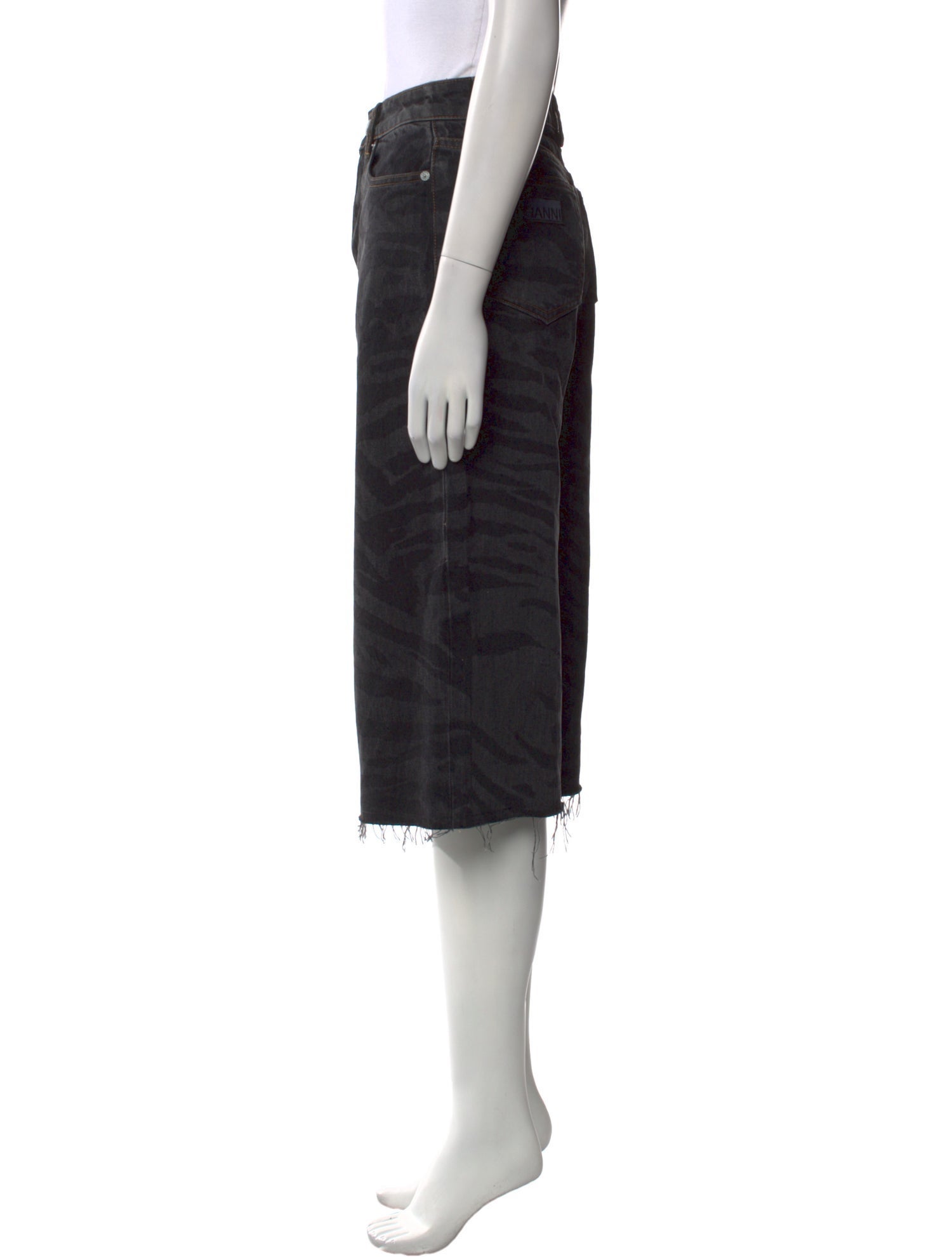 Ganni Animal Print Wide Leg Pants