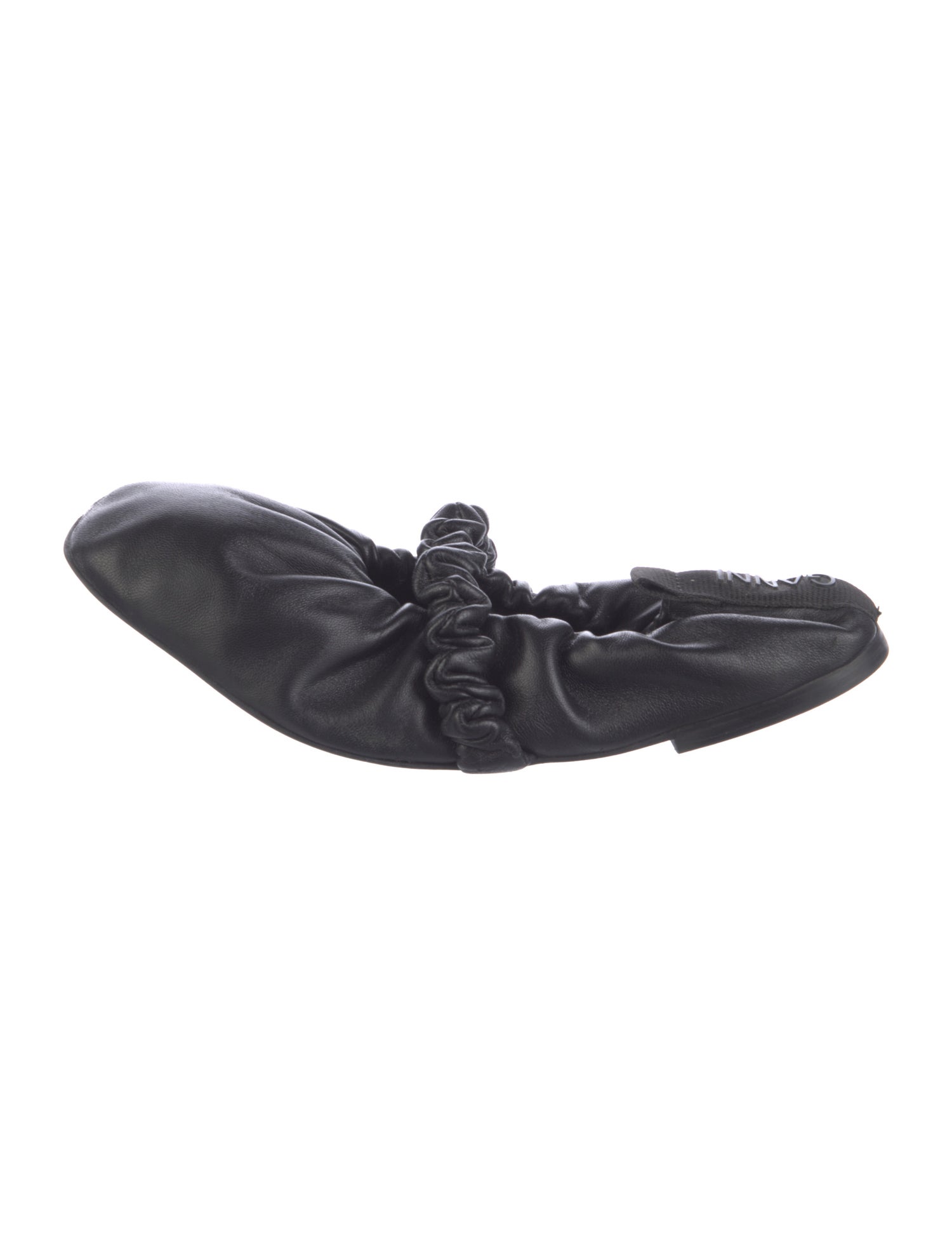 Ganni Leather Ballet Flats