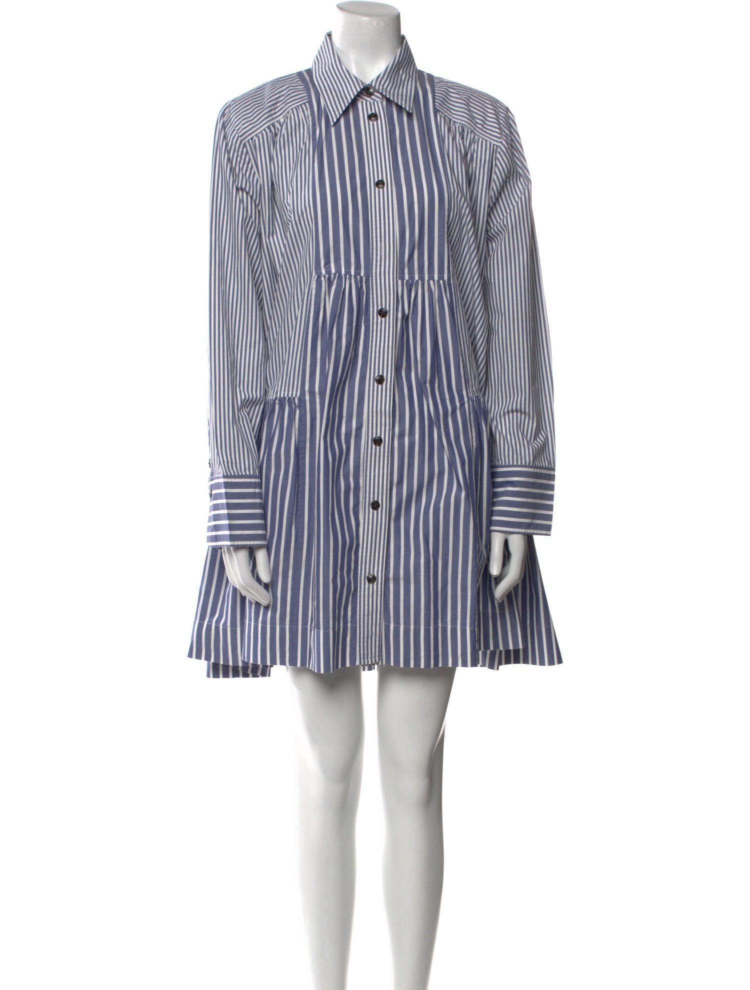 Ganni Striped Mini Dress