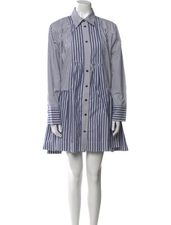 Ganni Striped Mini Dress
