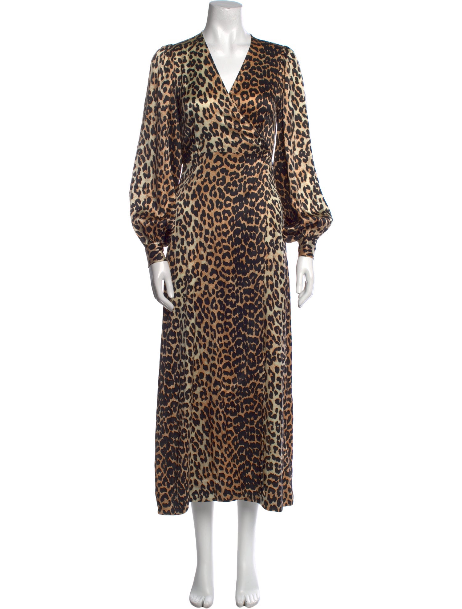 Ganni Silk Long Dress