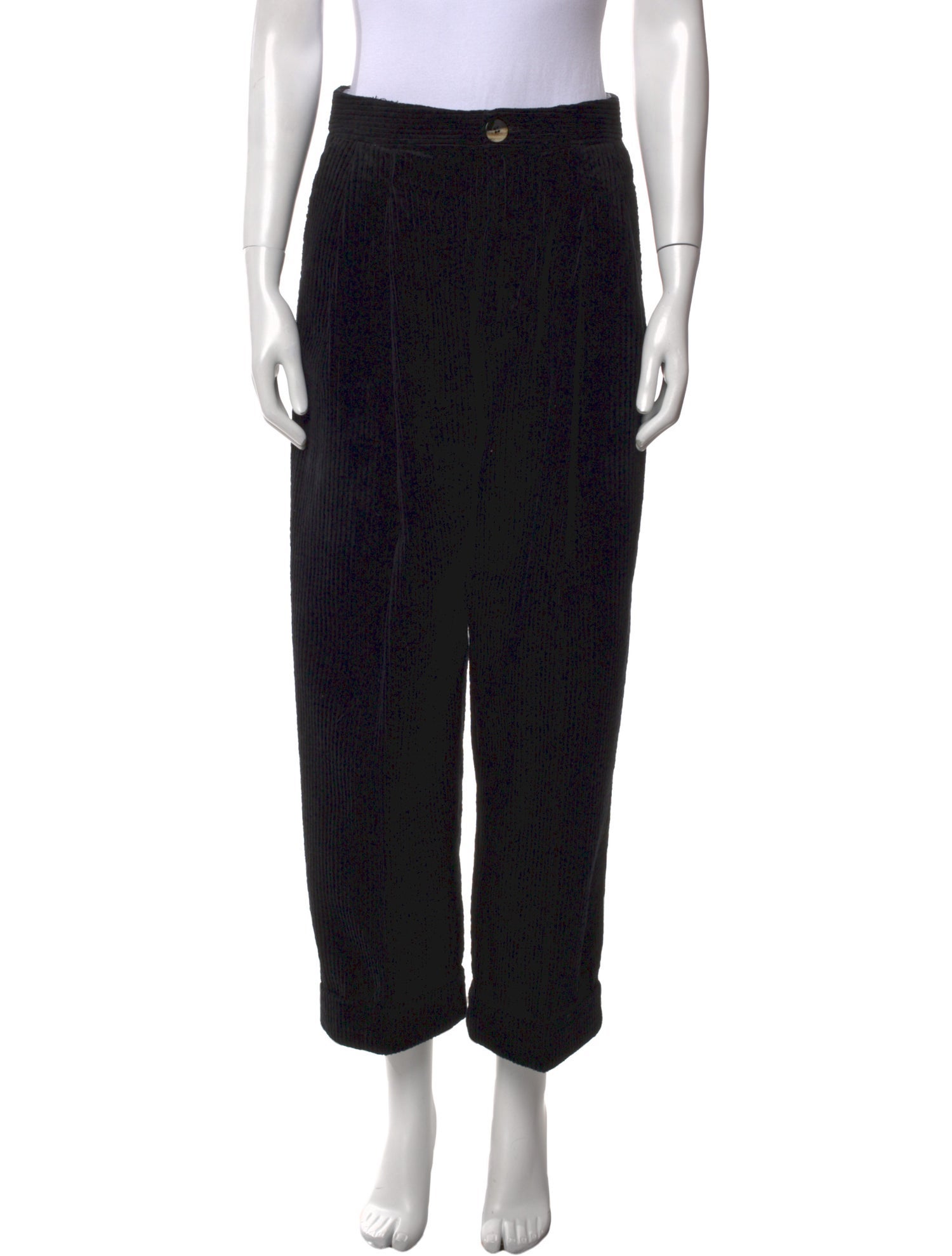 Ganni Animal Print Straight Leg Pants