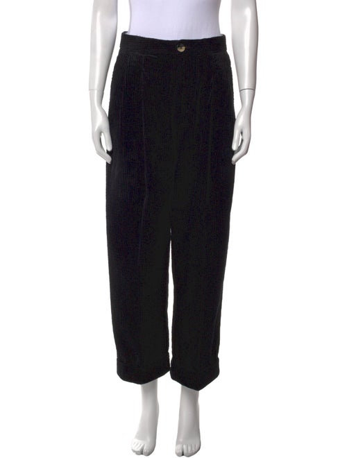 Ganni Animal Print Straight Leg Pants