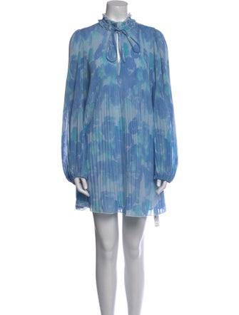 Ganni Tie-Dye Print Mini Dress