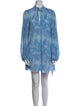 Ganni Tie-Dye Print Mini Dress