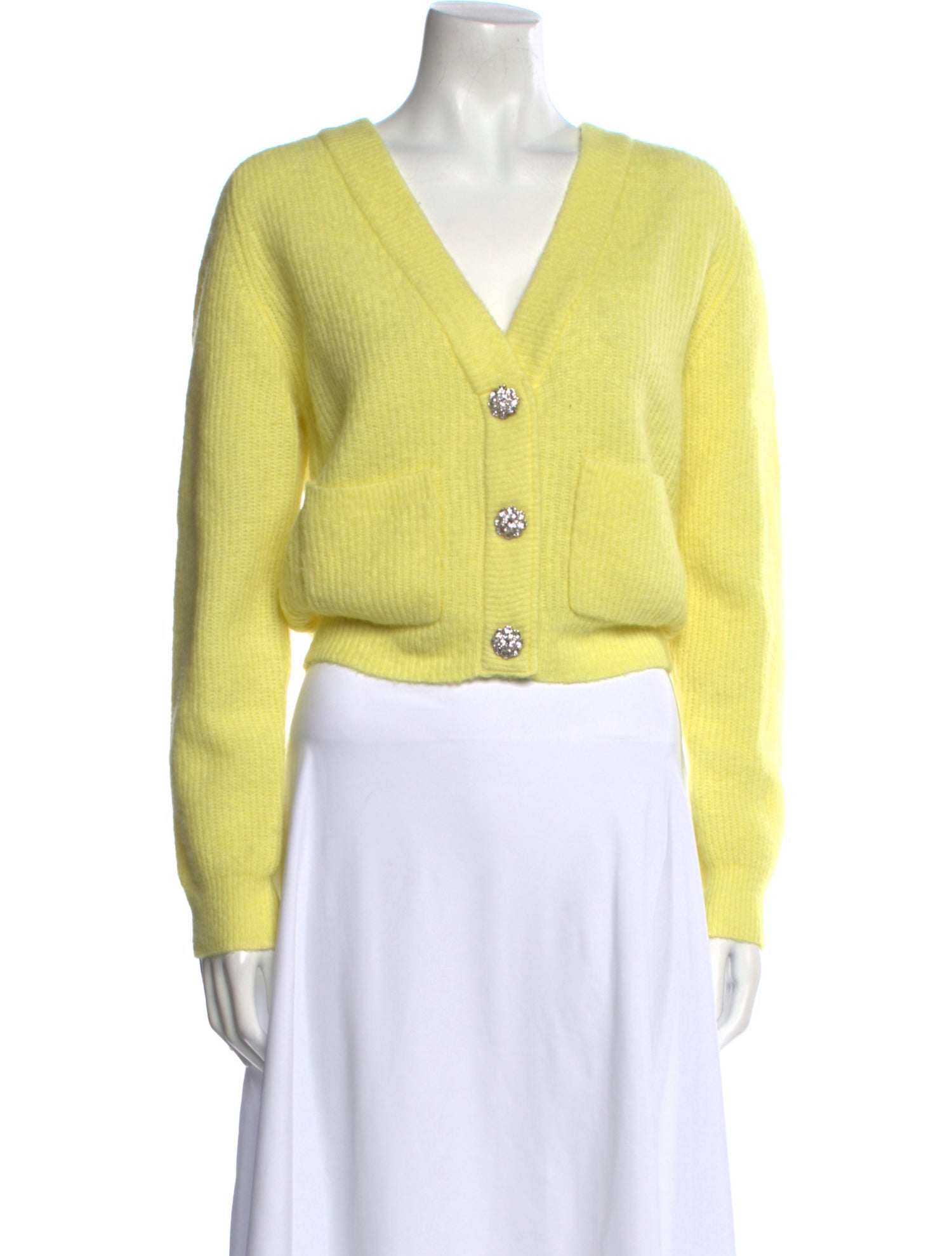 Ganni Alpaca V-Neck Sweater