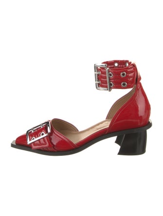 Ganni Leather D'Orsay Pumps