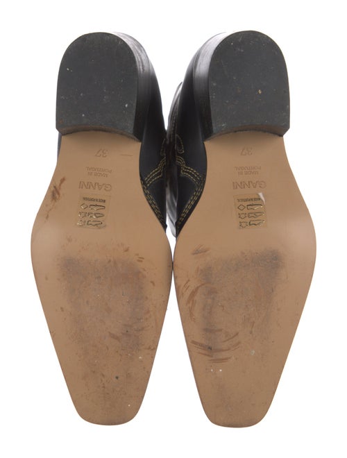 Ganni Leather Western Boots