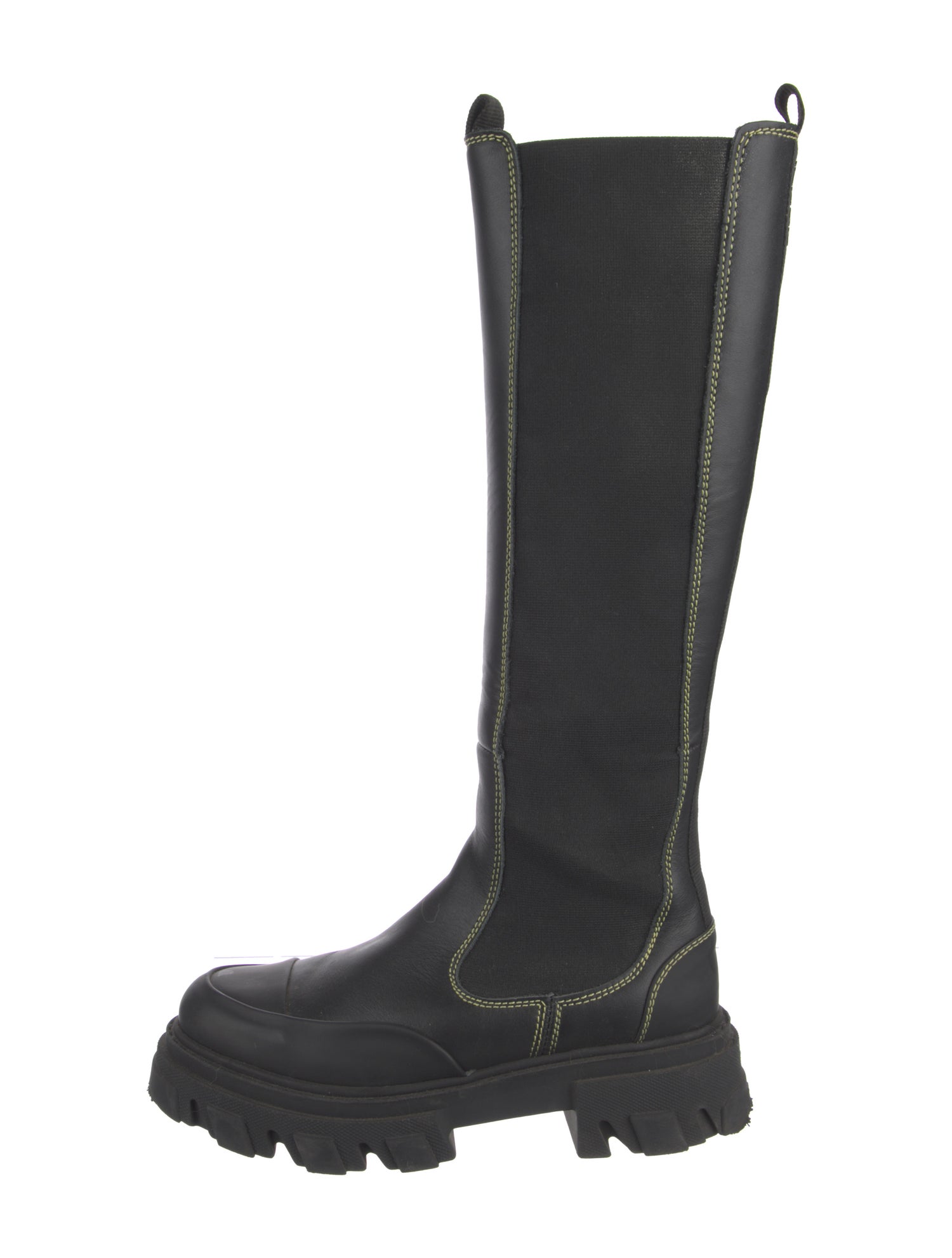 Ganni Leather Rain Boots