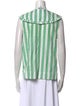 Ganni Striped Crew Neck Blouse