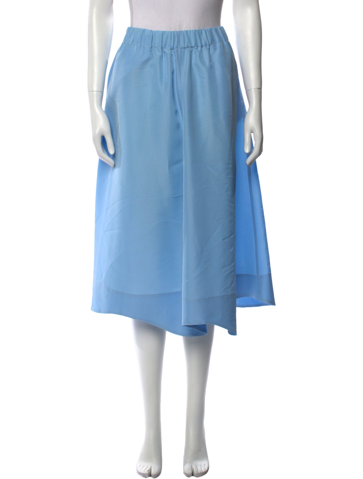 Ganni Scalloped Accent Midi Length Skirt