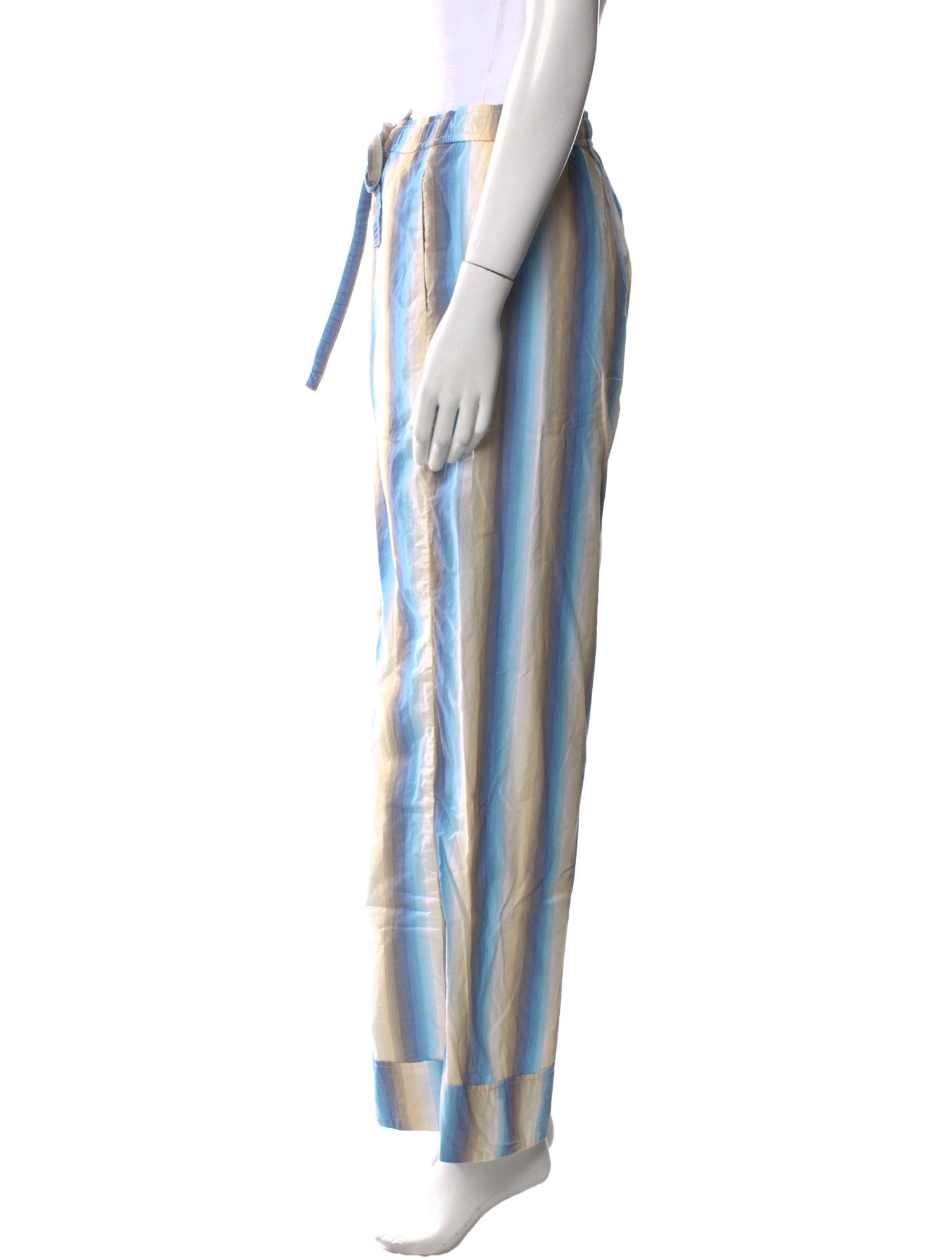 Ganni Striped Wide Leg Pants