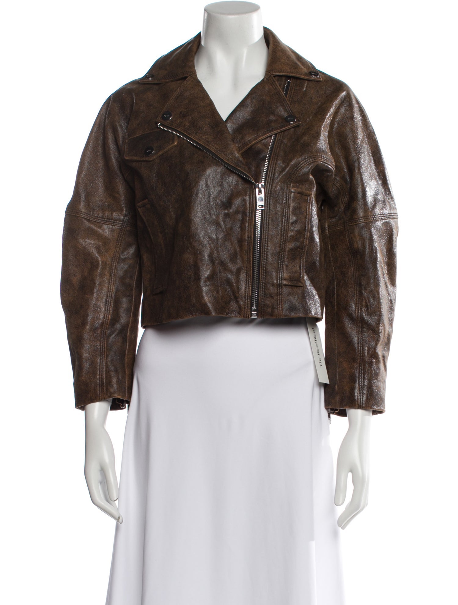 Ganni Leather Biker Jacket