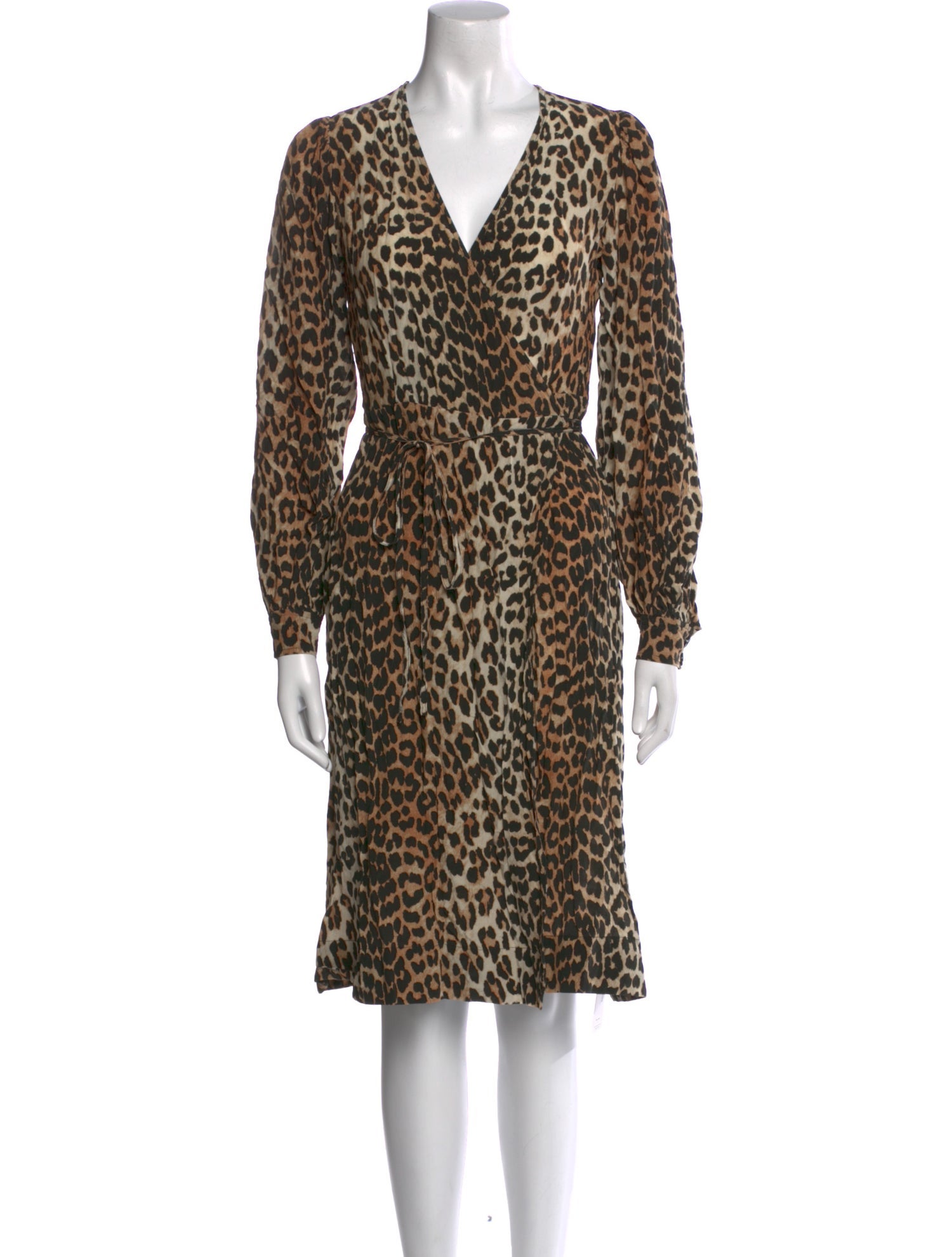 Ganni Animal Print Mini Dress