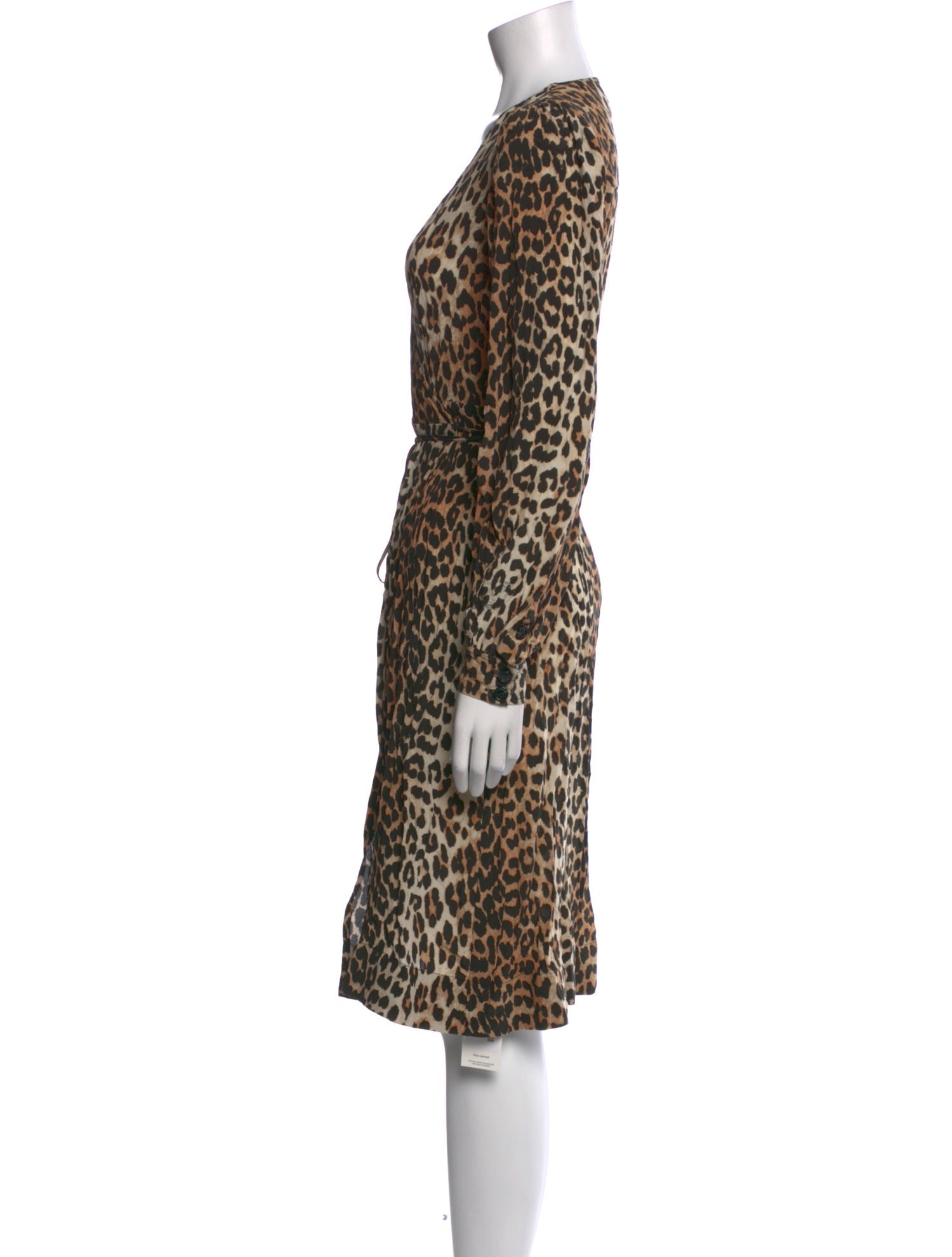 Ganni Animal Print Mini Dress