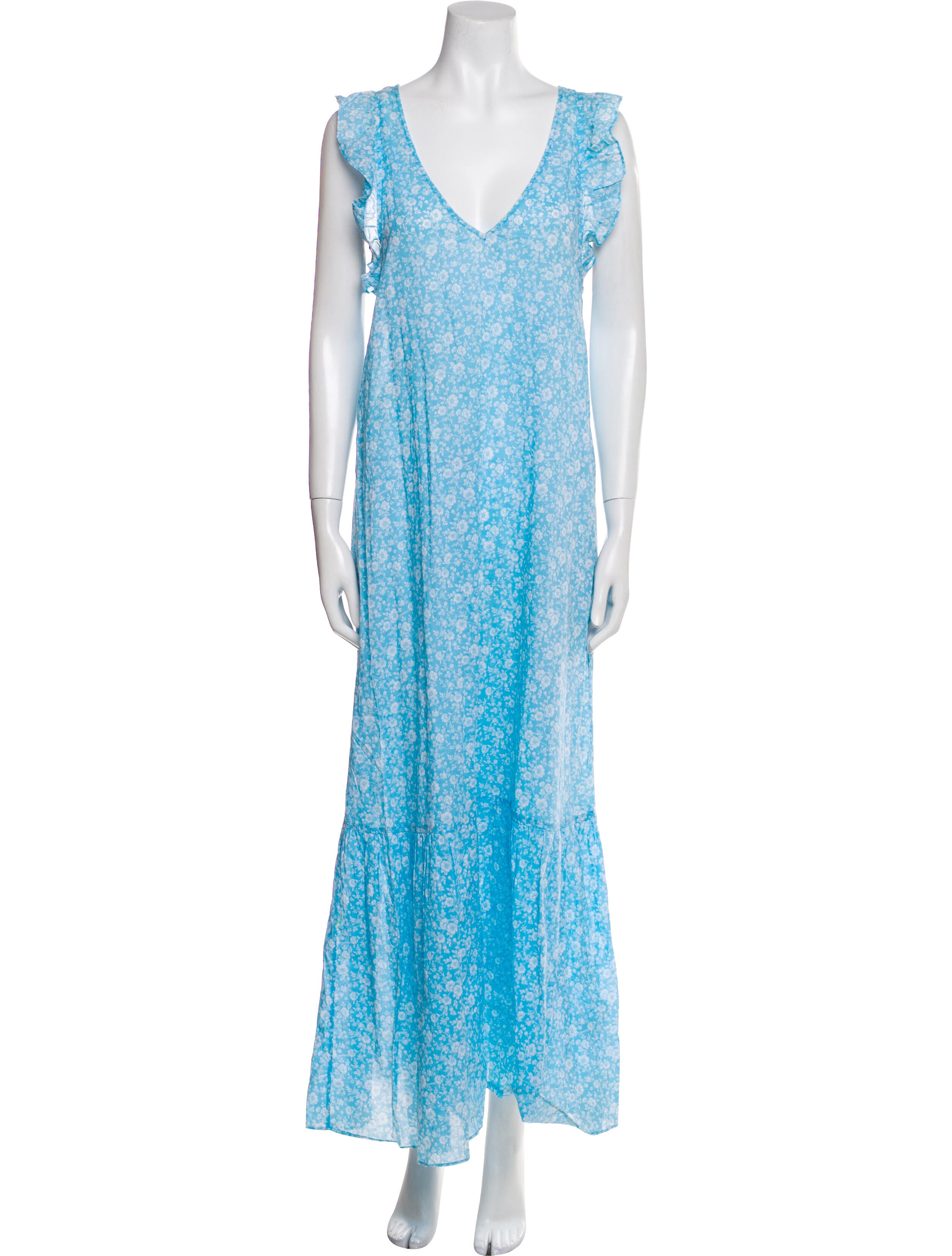 Ganni Floral Print Long Dress