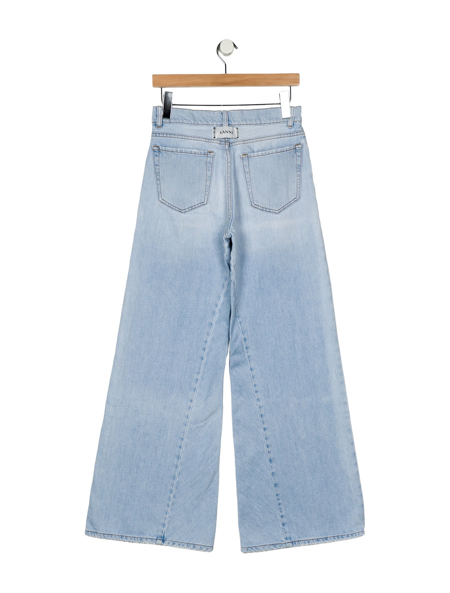 Ganni Mid-Rise Wide Leg Jeans