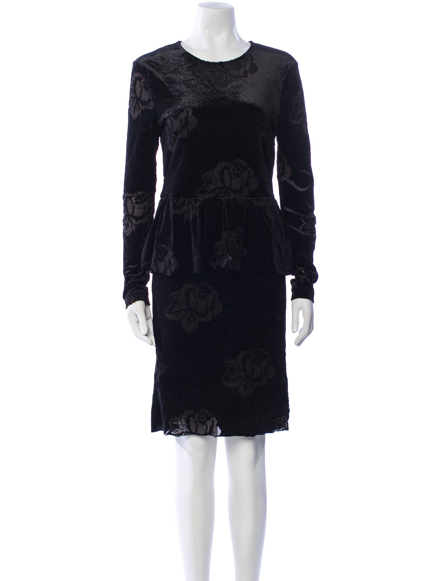 Ganni Lace Pattern Knee-Length Dress