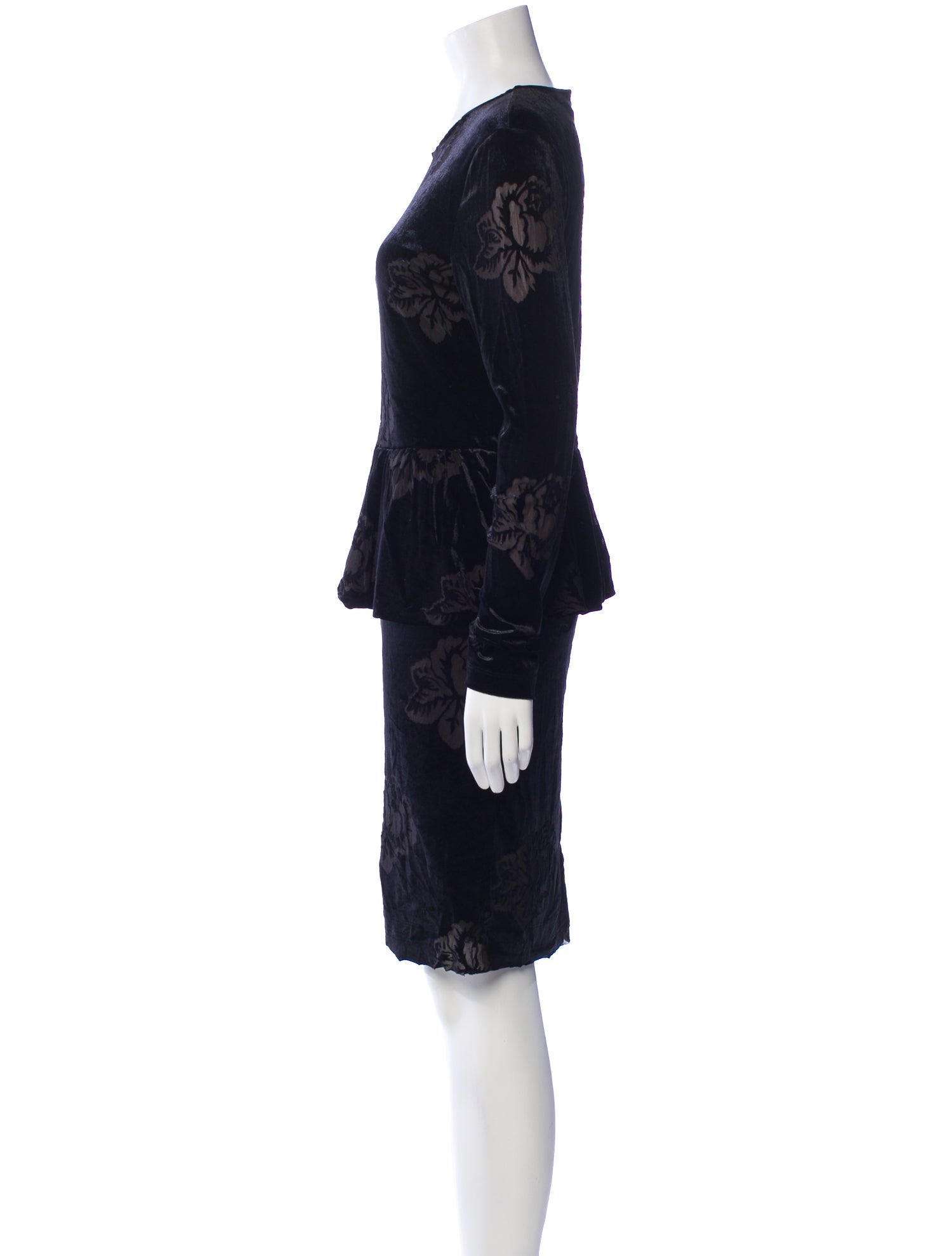 Ganni Lace Pattern Knee-Length Dress