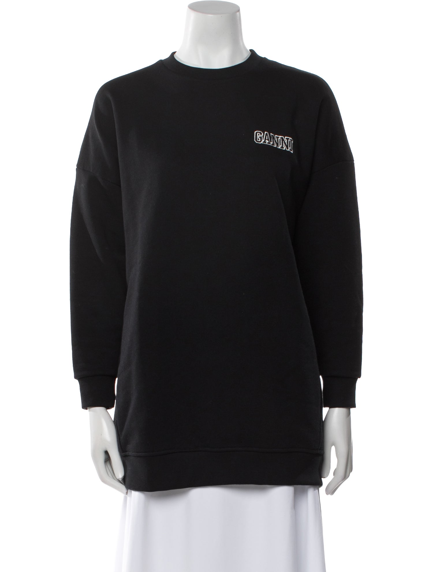 Ganni Graphic Print Crew Neck Sweatshirt