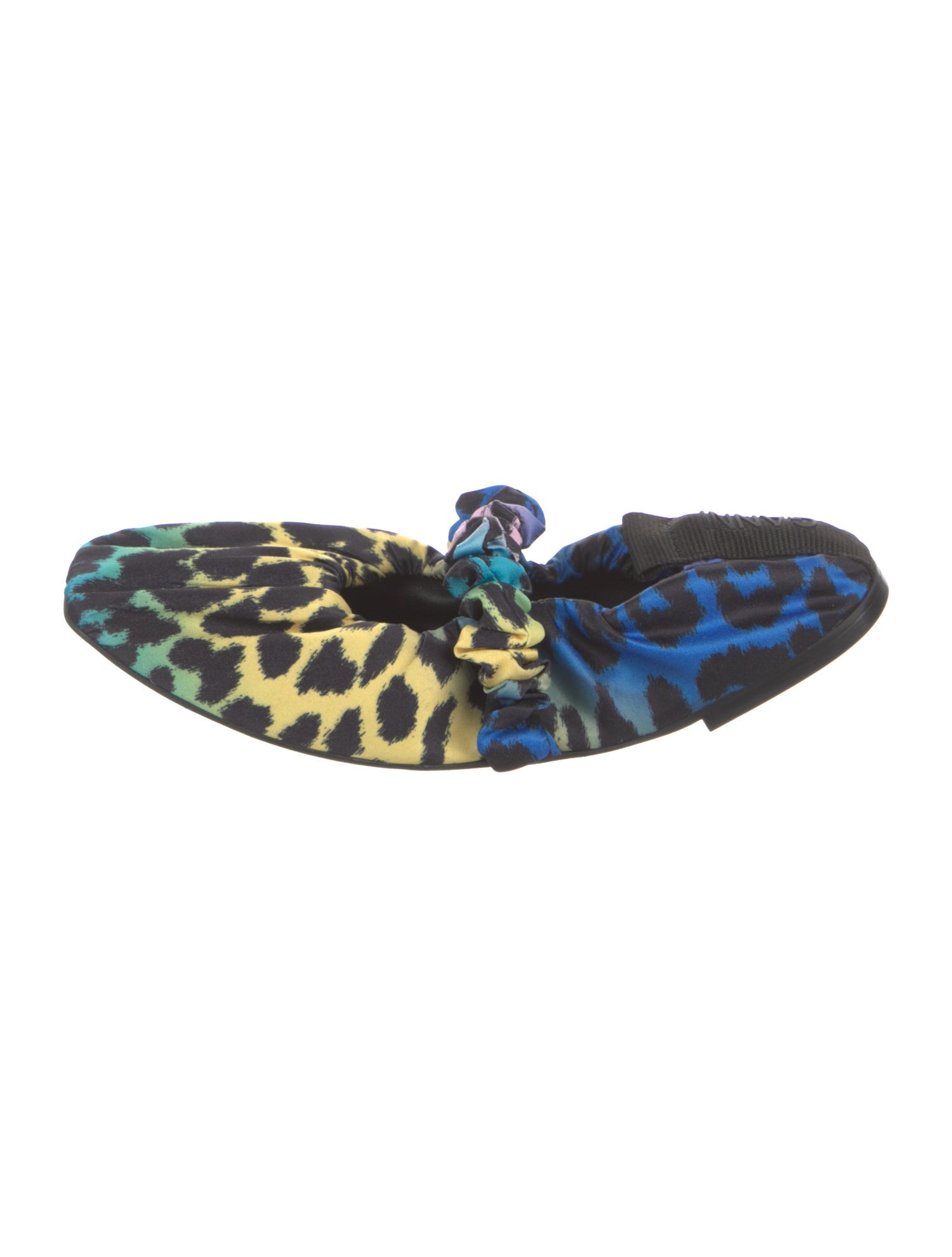 Ganni Satin Printed Mules