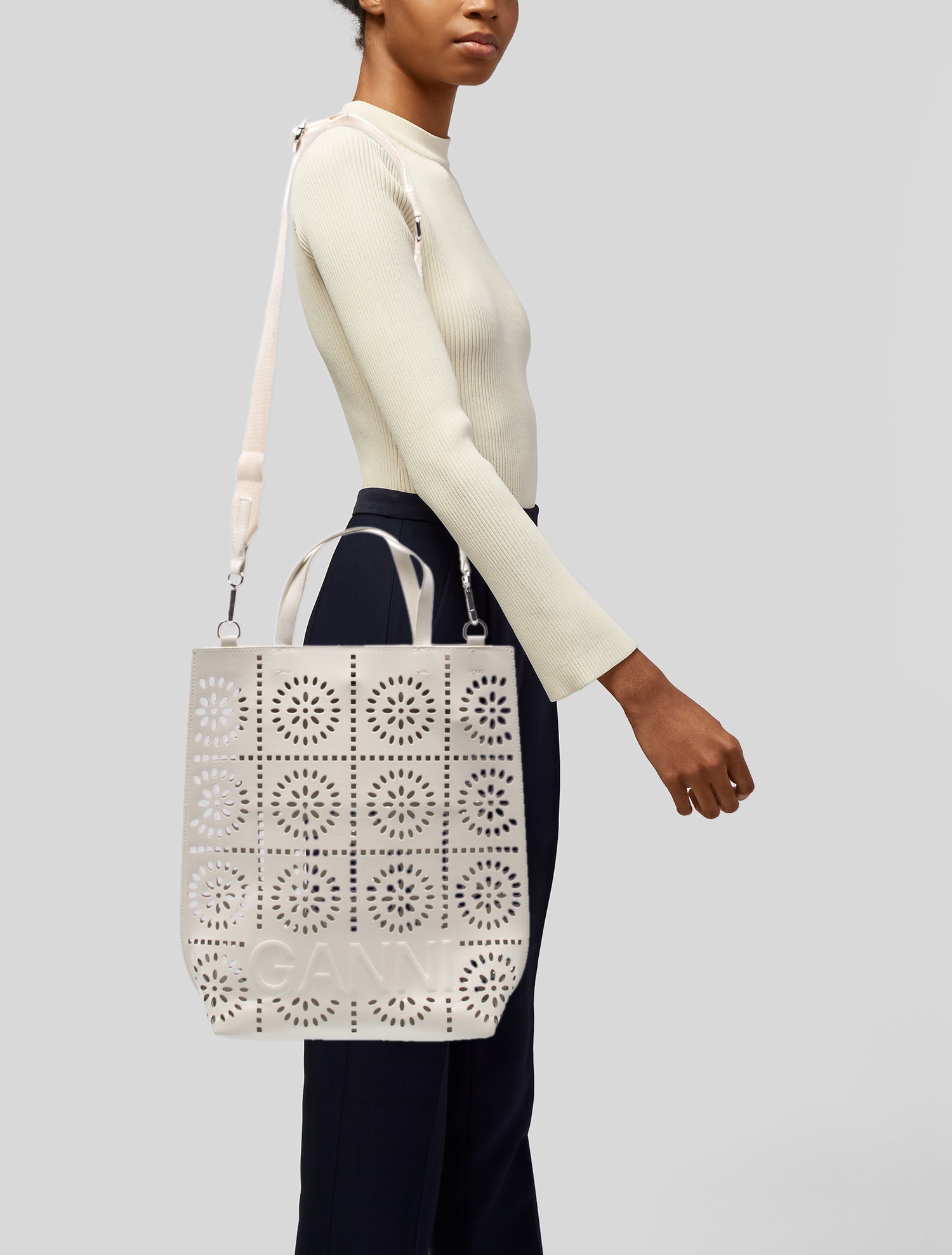 Ganni Leather Shoulder Bag