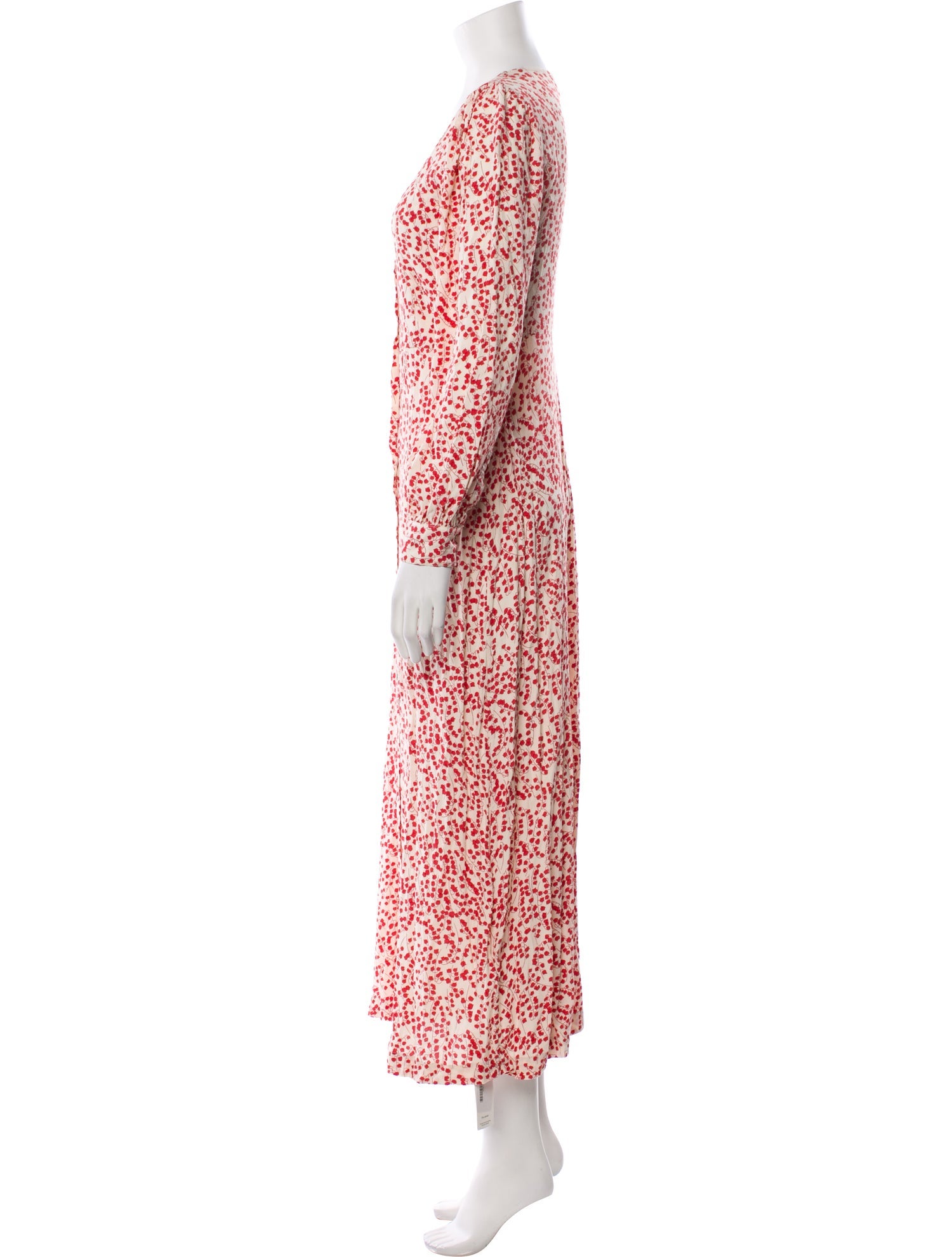 Ganni Floral Print Long Dress