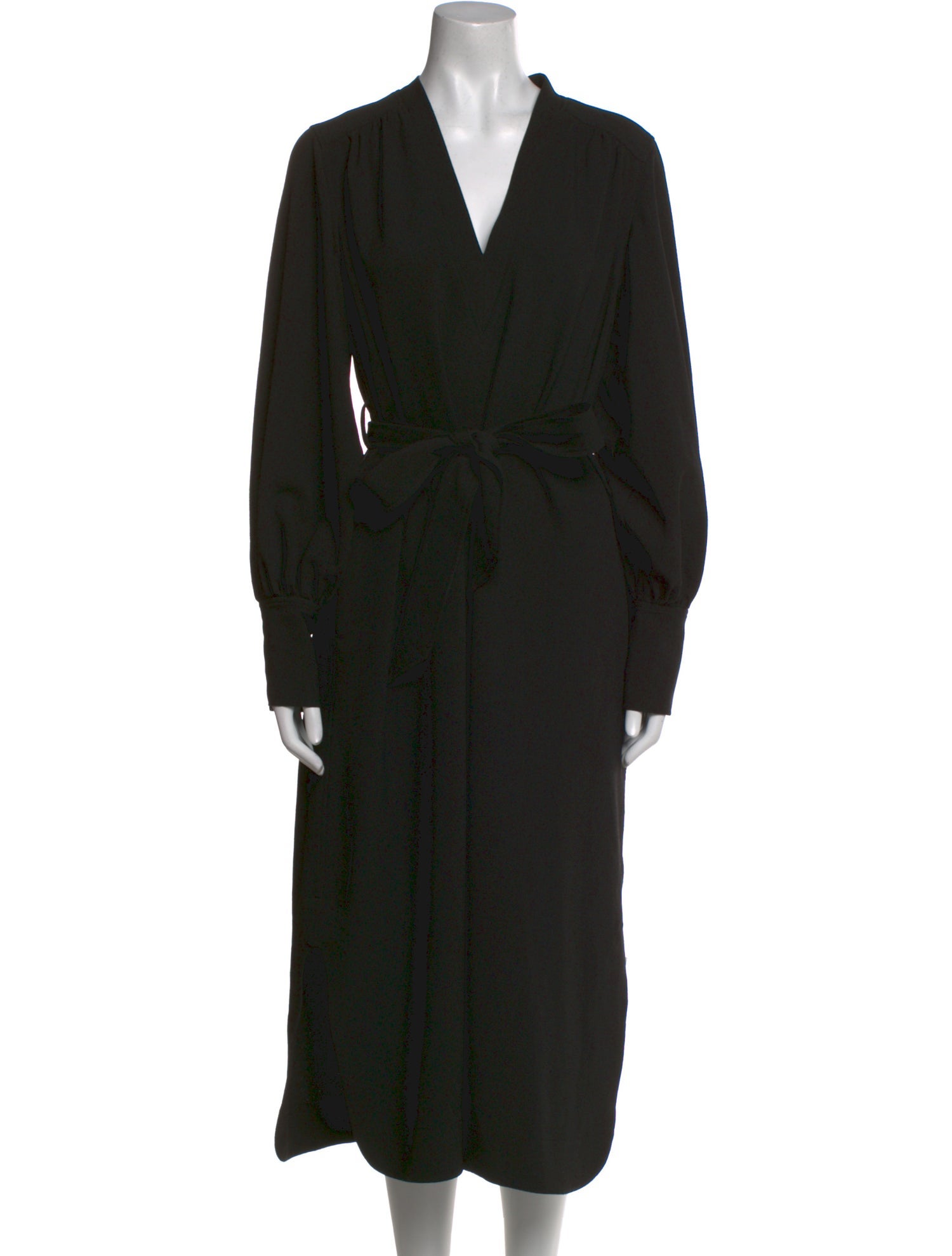 Ganni V-Neck Long Dress