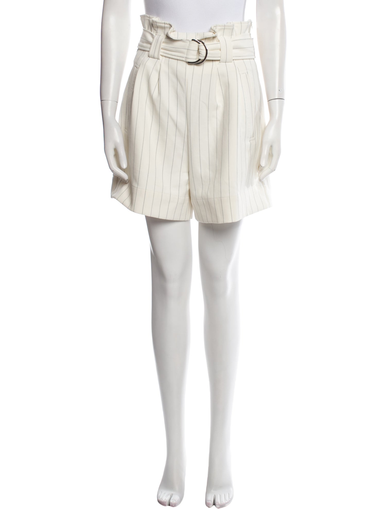 Ganni Striped Knee-Length Shorts