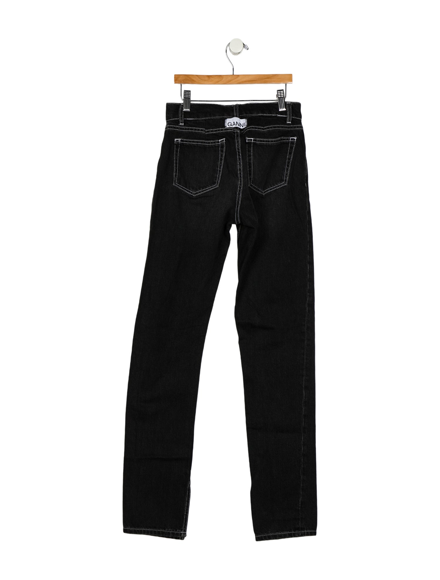 Ganni Mid-Rise Straight Leg Jeans