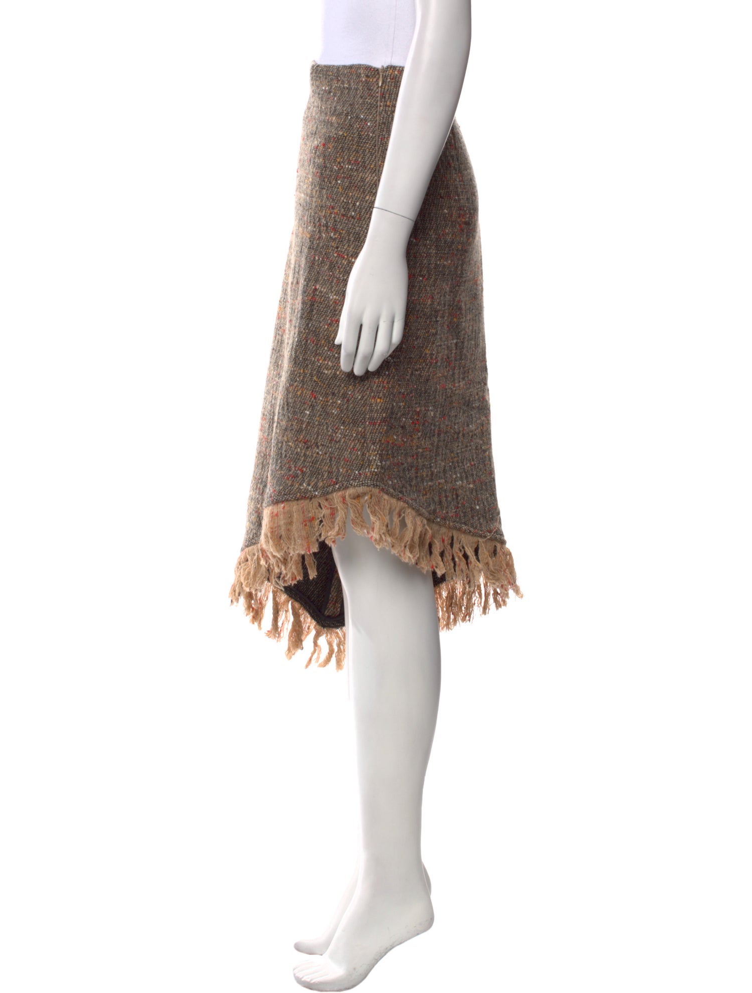 Ganni Wool Knee-Length Skirt w/ Tags