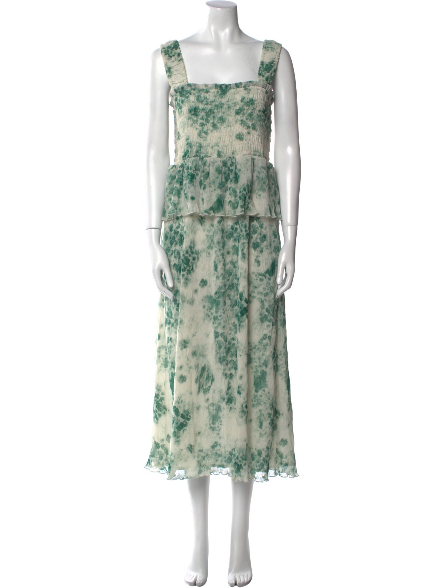 Ganni Floral Print Long Dress w/ Tags