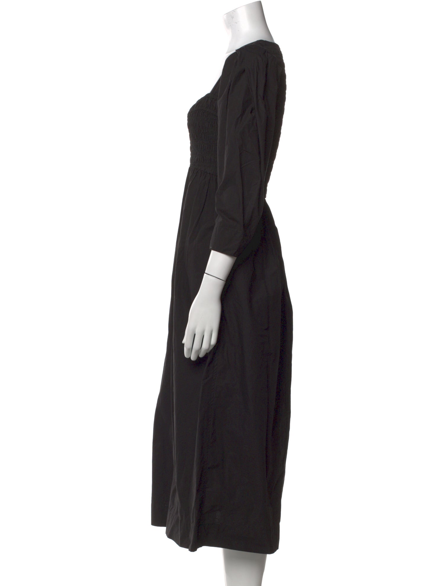 Ganni Square Neckline Knee-Length Dress